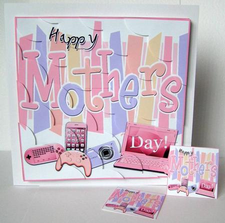 8 x 8 Mothers Day Gadgets Games N Gizmos Scalloped Corner by Margaret McCartney