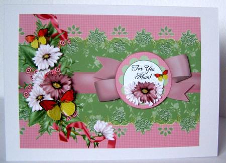 Mother's Day or Birthday Greeting Card Front by Margaret McCartney