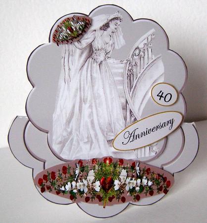 Rocker or Topper Vintage Wedding or Anniversary by Margaret McCartney