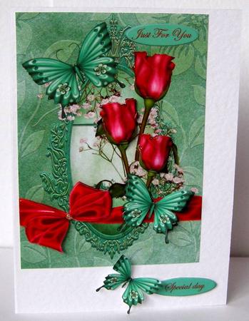 Roses ,butterflies and Bows by Margaret McCartney