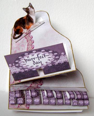 Purr-fect Day Grand Piano Card Kit by Margaret McCartney