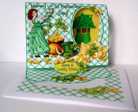 C-thru Easel 3D Card Kit - St Patrick's Day Wishes by Margaret McCartney