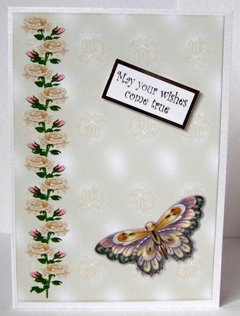 Background Cream Roses by Margaret McCartney
