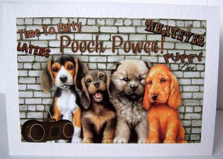 Who Says We Don't Have Fun Too! Dog Power A4 by Margaret McCartney
