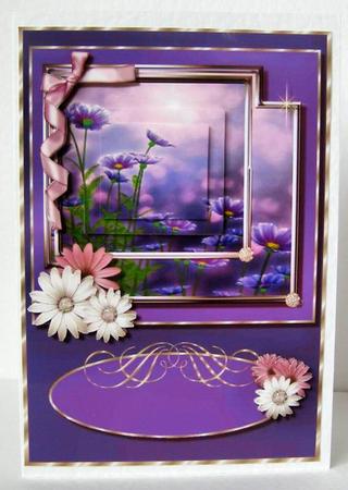 Delicate Daisy Card Topper 1 by Margaret McCartney