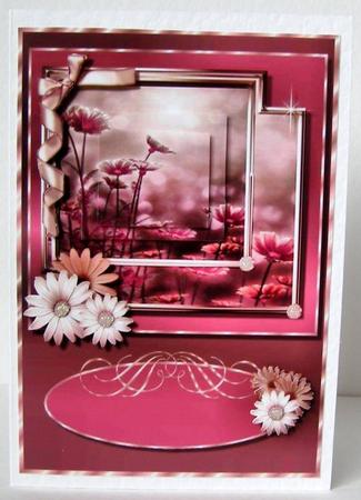Delicate Daisy Card Topper 2 by Margaret McCartney