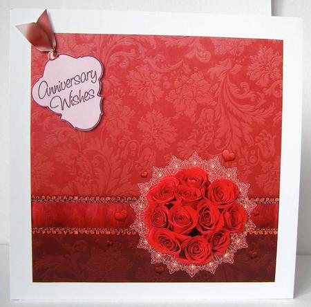 Posy of Roses 8x8inch Topper by Margaret McCartney