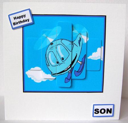 Panel Card - Helicopter Child by Margaret McCartney
