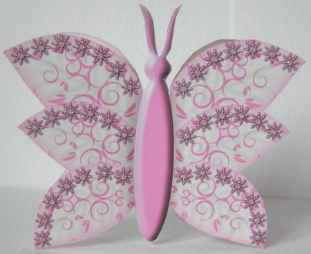 Artistic Butterfly Stand Up Card 4 by Margaret McCartney