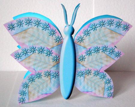 Artistic Butterfly Stand Up Card 8 by Margaret McCartney