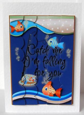 Gone Fishing Double Side Stacker 1 by Margaret McCartney