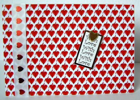 Flaming Hearts Backing Paper by Margaret McCartney