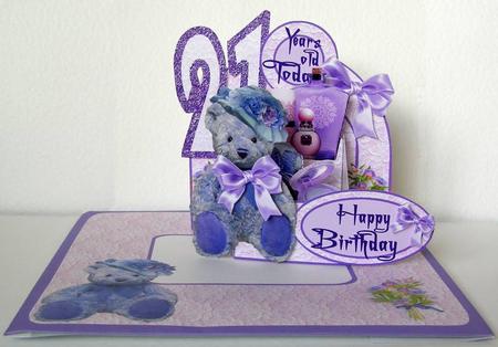 3D Box 'lavender Bear' Kit by Margaret McCartney