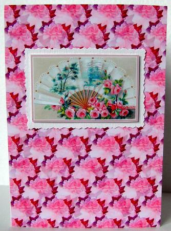 Rose Blossom Backing Paper by Margaret McCartney