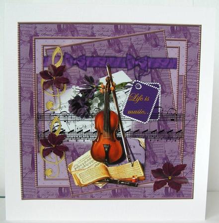 Life is Music in Purple -  by Margaret McCartney