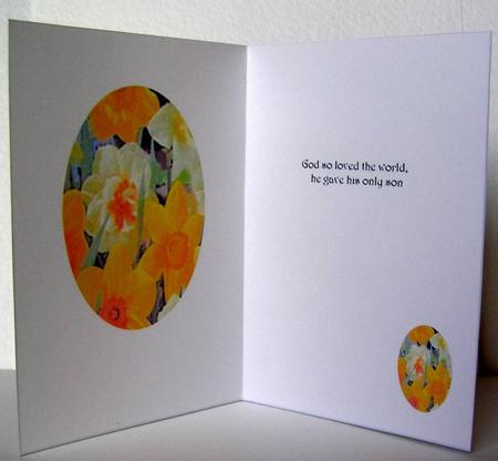 Easter Vellum - God So Loved the World He Gave His Only Son by Margaret McCartney