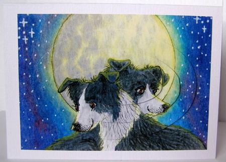 By the Light of the Moon Oval Pyramid by Margaret McCartney