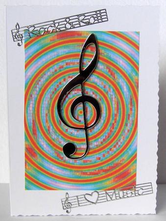 A5 Multi Circle and Swirls Backing Paper by Margaret McCartney
