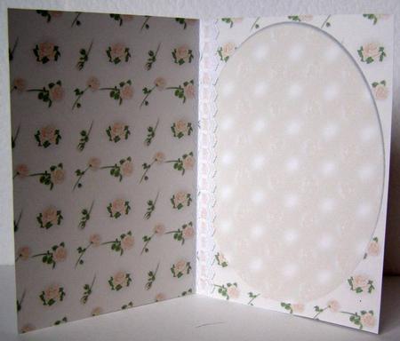 Cream Roses and Lace Insert by Margaret McCartney