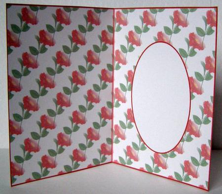 Stunning Red Flower Insert by Margaret McCartney