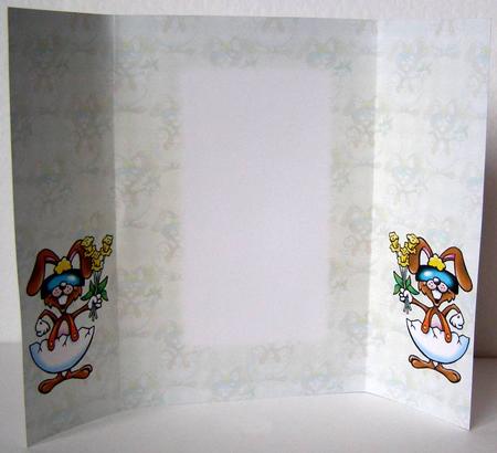 Easter Bunny Gatefold Insert by Margaret McCartney