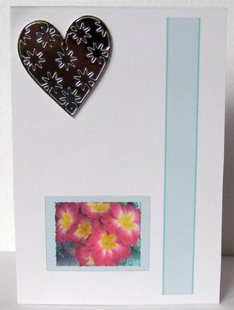 Pink Primula Insert or Vellum by Margaret McCartney