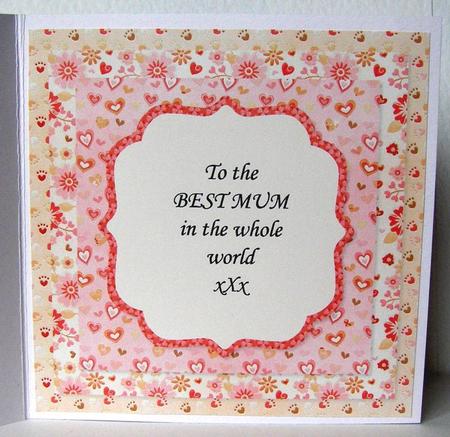Insert for Happy Mother's Day Paws-itively 8x8 Card Front by Margaret McCartney