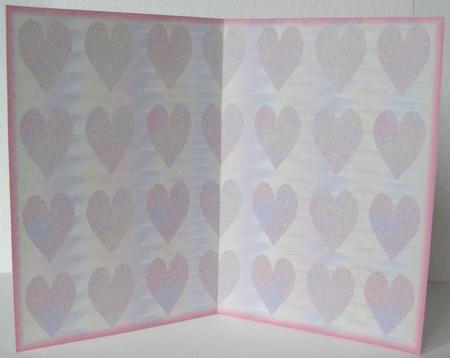 Romantic Pink Hearts Full Insert by Margaret McCartney