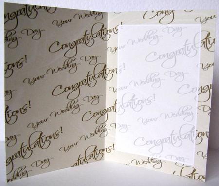 Cream with Gold Text Wedding Insert 2 by Margaret McCartney