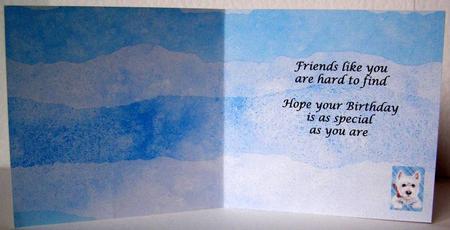 Our Family Westies Special Friend Inserts 6 by 6 by Margaret McCartney
