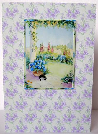 Lavender Floral Backing Sheet by Margaret McCartney