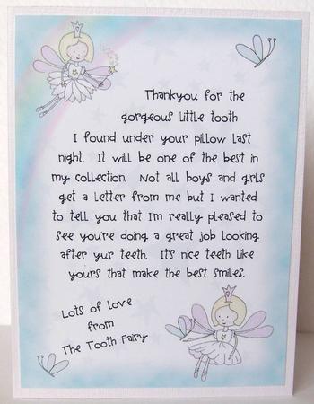 Letter from the Tooth Fairy by Margaret McCartney