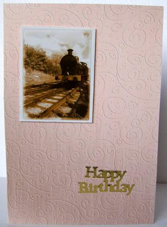'copper Metallic Swirls Embossed' Backing Paper by Margaret McCartney