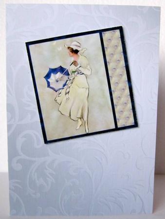 Elegant Metallic Greeting Matching Vellum by Margaret McCartney
