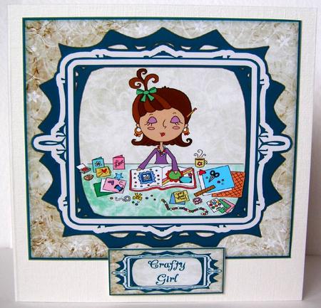 Crafty Girl - Papercrafter Quick Card by Margaret McCartney