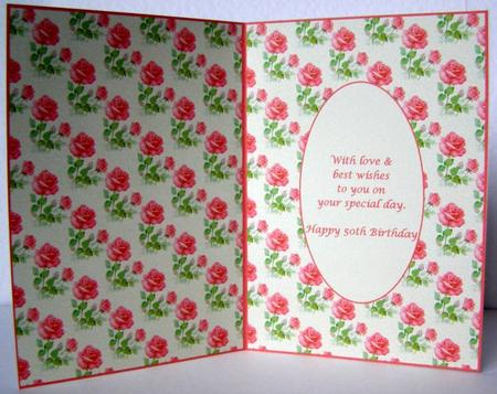 Happy 50th Birthday Insert by Margaret McCartney