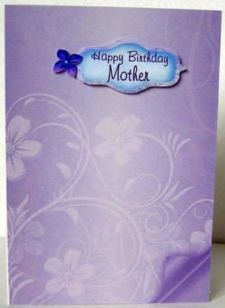 Floral Embossed with Page Curl - Lilac by Margaret McCartney