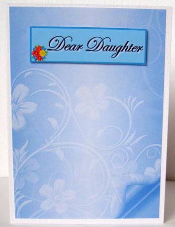 Floral Embossed with Page Curl - Blue by Margaret McCartney