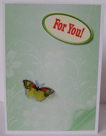 Floral Embossed with Page Curl - Light Green by Margaret McCartney