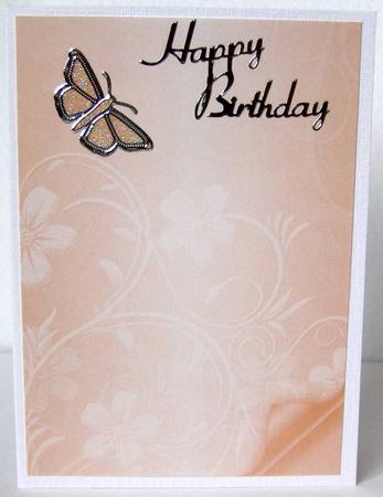 Floral Embossed with Page Curl - Beige by Margaret McCartney