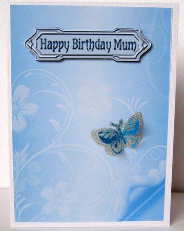 Floral Embossed with Page Curl - Turquoise by Margaret McCartney