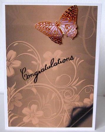 Floral Embossed with Page Curl - Chocolate by Margaret McCartney