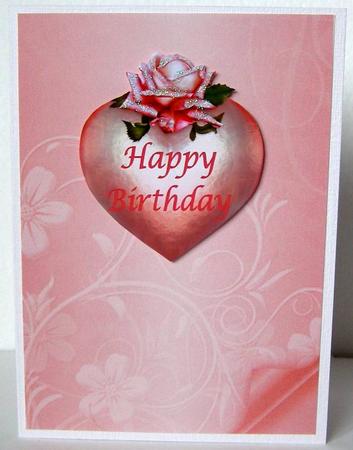 Floral Embossed with Page Curl - Red by Margaret McCartney