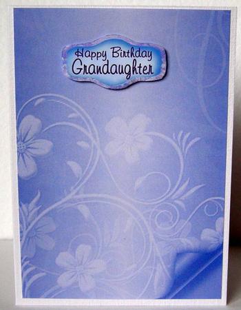 Floral Embossed with Page Curl - Purple by Margaret McCartney