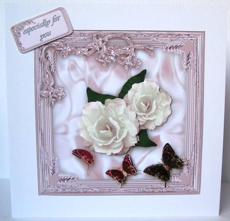 Vintage Roses and Butterflies by Margaret McCartney