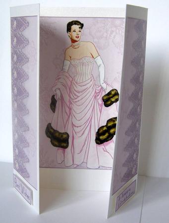Glamorous Vintage Lady Gate-fold by Margaret McCartney