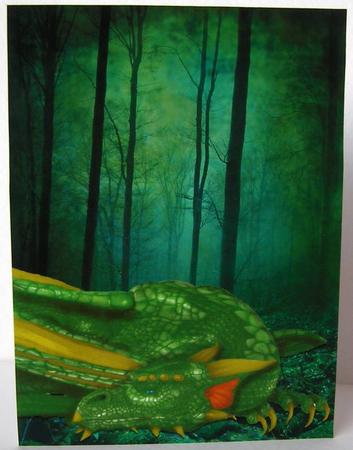 Dragon Laying in the Forest by Margaret McCartney