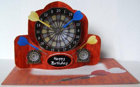 Darts Push Through Card Kit by Margaret McCartney