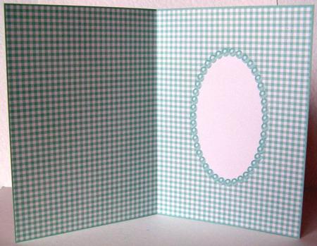 Pastel Green Gingham Insert by Margaret McCartney