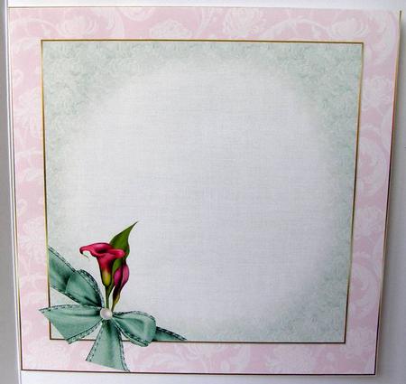 8x8 Plain and Simple Calla Lilies Insert Plate by Margaret McCartney
